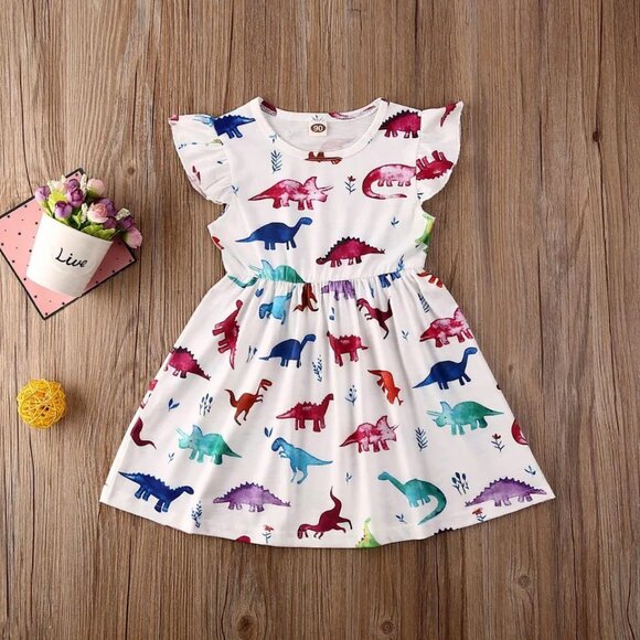Other - Girl's Dinosaur Print Dress